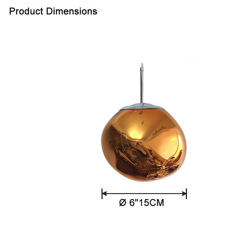 Pendant Light Acrylic Melt Design E27 15.0 cm Warm White Dining Room Kitchen Island Hanging Ceiling Lamp | Thomler