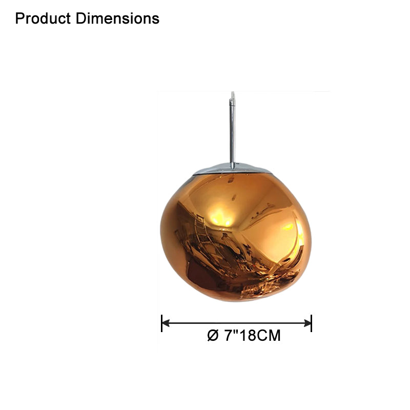 Pendant Light Acrylic Melt Design E27 15.0 cm Warm White Dining Room Kitchen Island Hanging Ceiling Lamp | Thomler