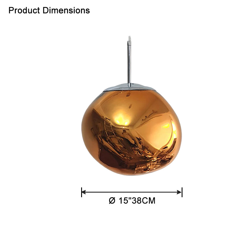 Pendant Light Acrylic Melt Design E27 15.0 cm Warm White Dining Room Kitchen Island Hanging Ceiling Lamp | Thomler