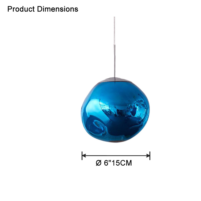Pendant Light Acrylic Melt Design E27 15.0 cm Warm White Dining Room Kitchen Island Hanging Ceiling Lamp | Thomler