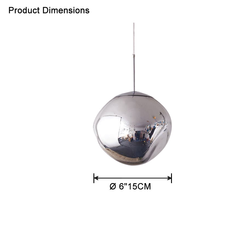 Pendant Light Acrylic Melt Design E27 15.0 cm Warm White Dining Room Kitchen Island Hanging Ceiling Lamp | Thomler
