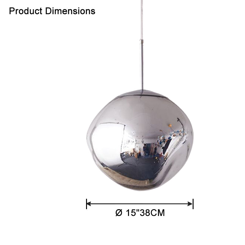 Pendant Light Acrylic Melt Design E27 15.0 cm Warm White Dining Room Kitchen Island Hanging Ceiling Lamp | Thomler