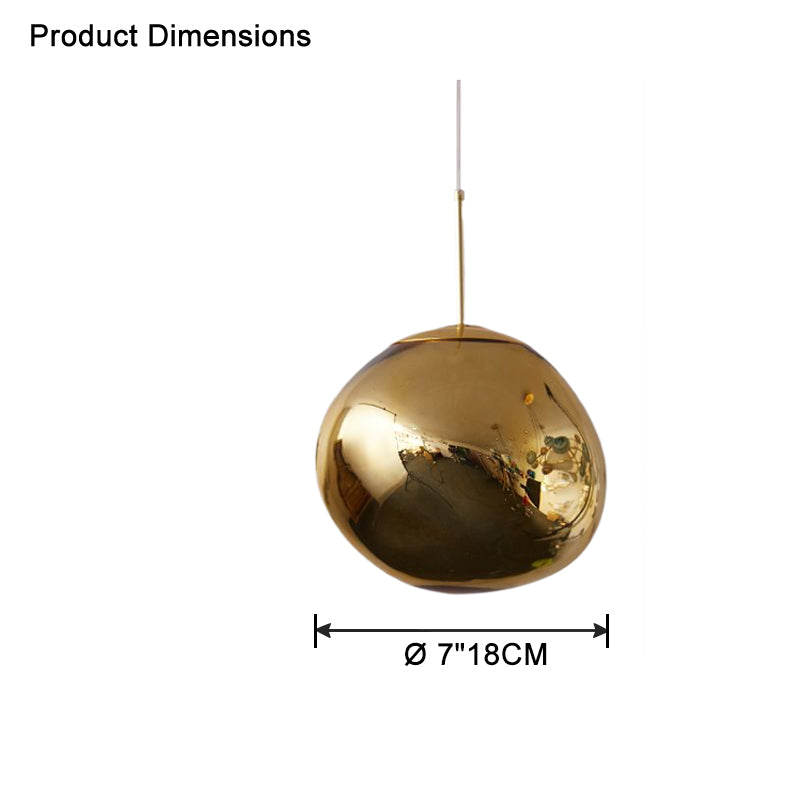 Pendant Light Acrylic Melt Design E27 15.0 cm Warm White Dining Room Kitchen Island Hanging Ceiling Lamp | Thomler