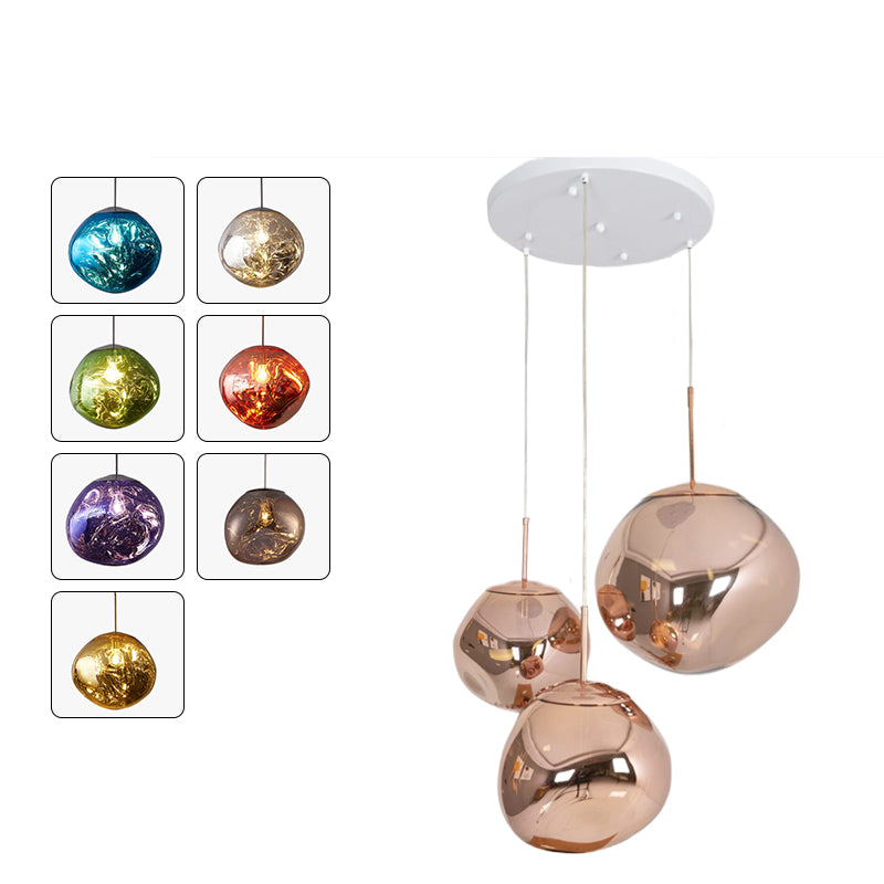 Pendant Light Acrylic Melt Design E27 15.0 cm Warm White Dining Room Kitchen Island Hanging Ceiling Lamp | Thomler