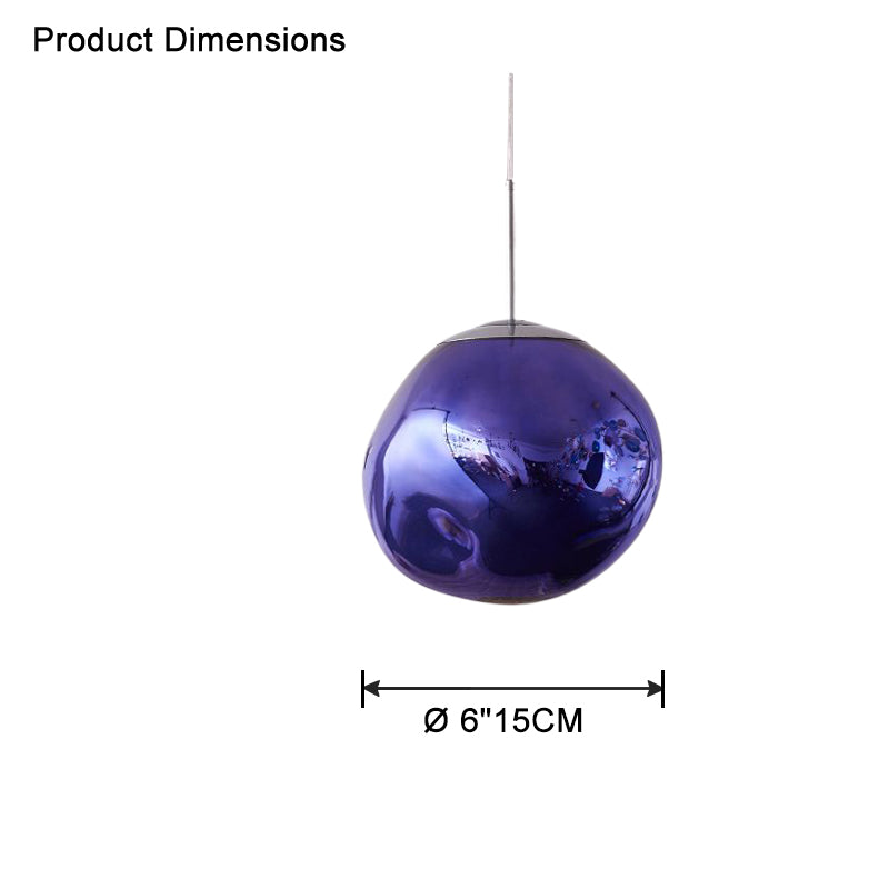 Pendant Light Acrylic Melt Design E27 15.0 cm Warm White Dining Room Kitchen Island Hanging Ceiling Lamp | Thomler
