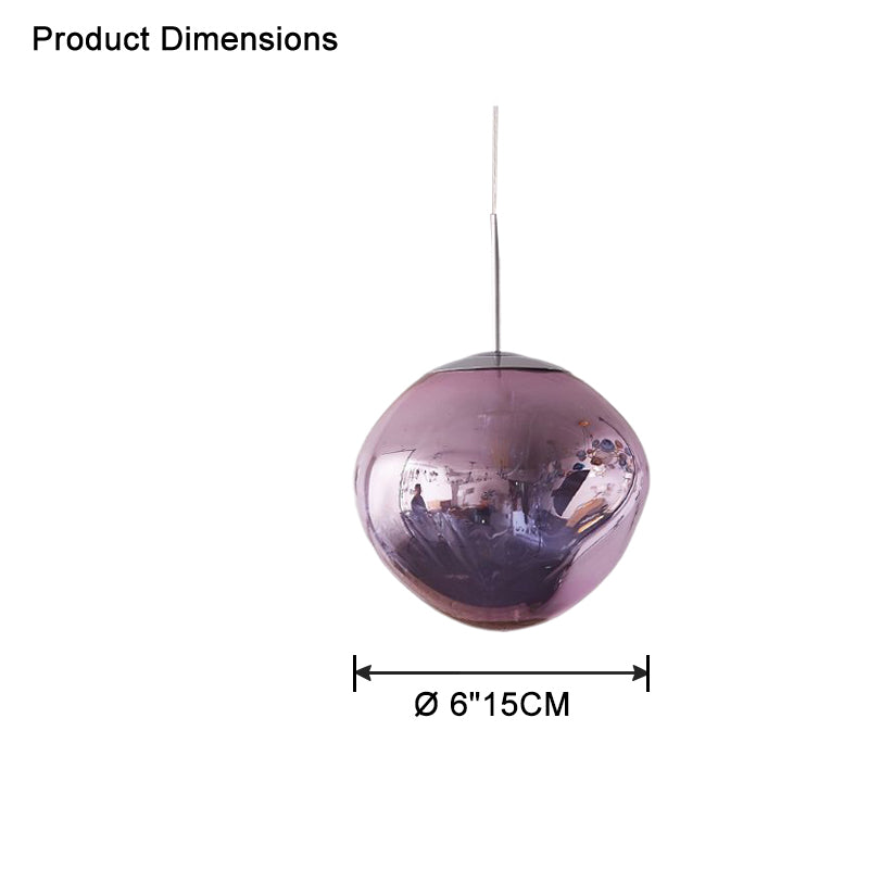 Pendant Light Acrylic Melt Design E27 15.0 cm Warm White Dining Room Kitchen Island Hanging Ceiling Lamp | Thomler
