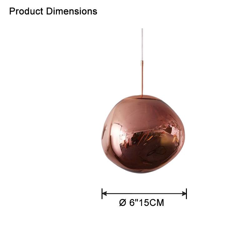 Pendant Light Acrylic Melt Design E27 15.0 cm Warm White Dining Room Kitchen Island Hanging Ceiling Lamp | Thomler