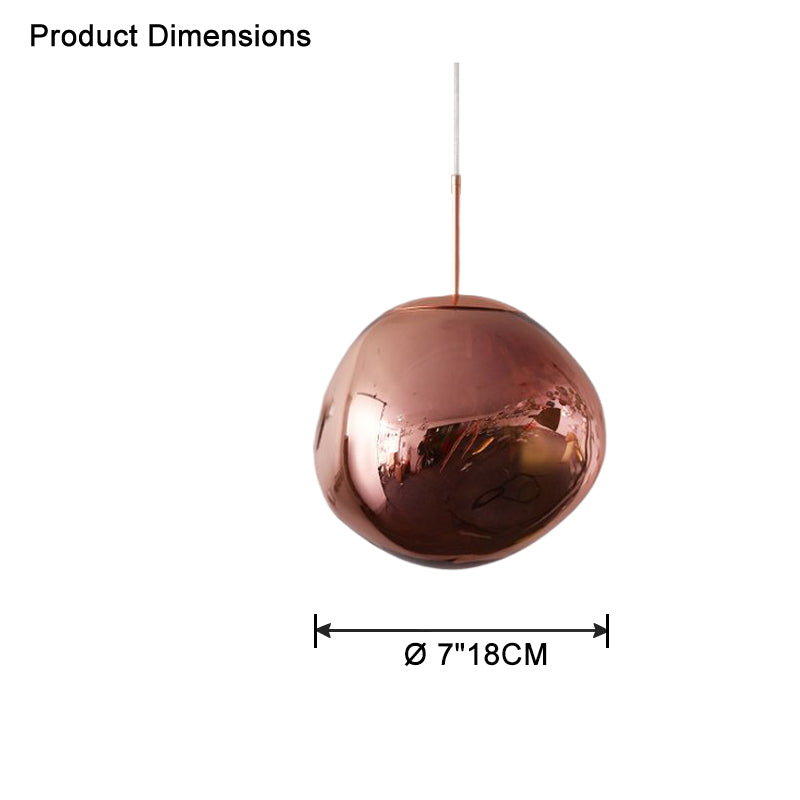 Pendant Light Acrylic Melt Design E27 15.0 cm Warm White Dining Room Kitchen Island Hanging Ceiling Lamp | Thomler