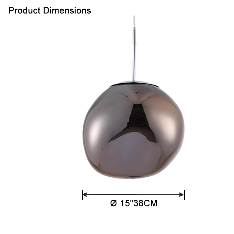 Pendant Light Acrylic Melt Design E27 15.0 cm Warm White Dining Room Kitchen Island Hanging Ceiling Lamp | Thomler