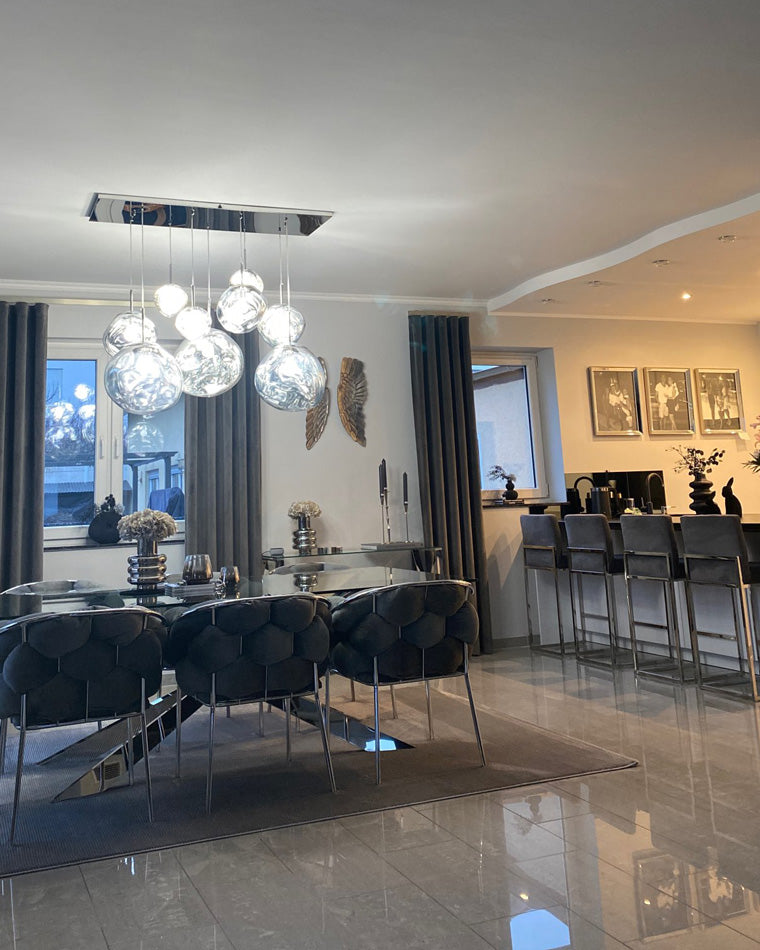 Pendant Light Acrylic Melt Design E27 15.0 cm Warm White Dining Room Kitchen Island Hanging Ceiling Lamp | Thomler