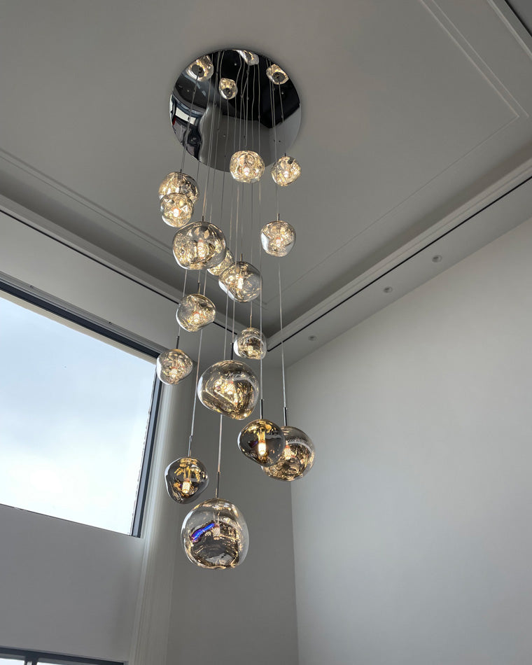 Pendant Light Acrylic Melt Design E27 15.0 cm Warm White Dining Room Kitchen Island Hanging Ceiling Lamp | Thomler