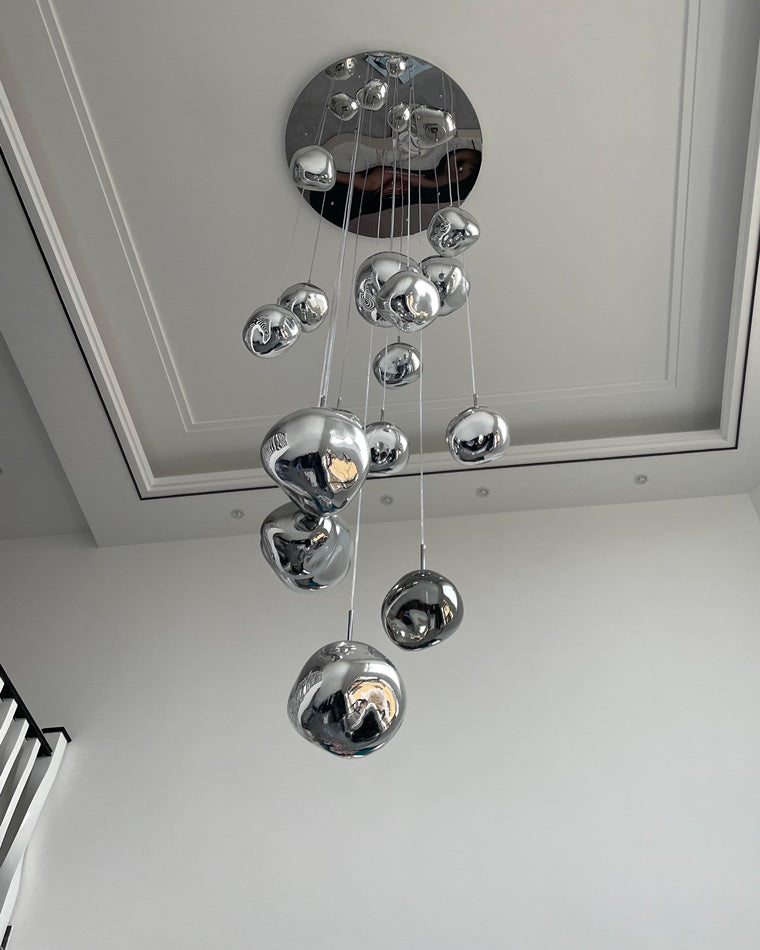 Pendant Light Acrylic Melt Design E27 15.0 cm Warm White Dining Room Kitchen Island Hanging Ceiling Lamp | Thomler