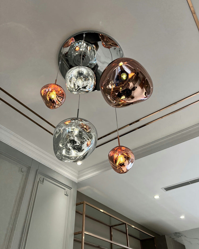 Pendant Light Acrylic Melt Design E27 15.0 cm Warm White Dining Room Kitchen Island Hanging Ceiling Lamp | Thomler