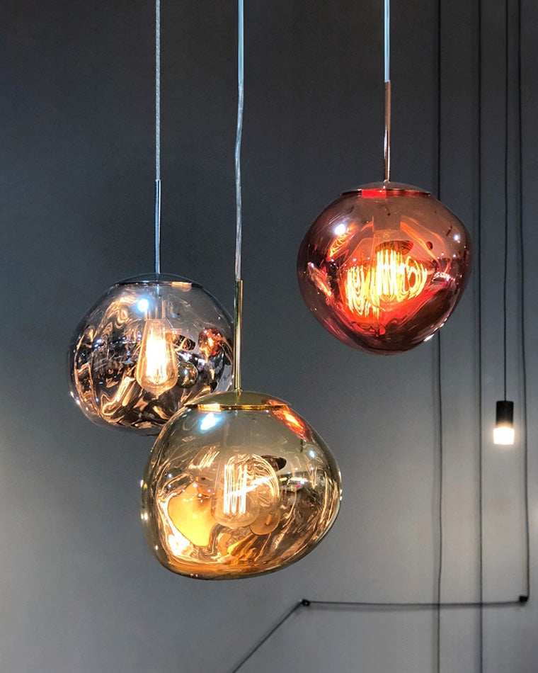 Pendant Light Acrylic Melt Design E27 15.0 cm Warm White Dining Room Kitchen Island Hanging Ceiling Lamp | Thomler