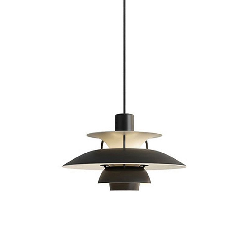 Pendant Light Metal E27 Layered Shade Dining Table Kitchen Island Scandinavian Hanging Ceiling Lamp | Thomler