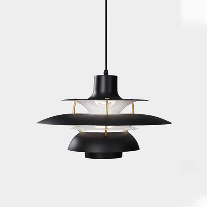 Pendant Light Metal E27 Layered Shade Dining Table Kitchen Island Scandinavian Hanging Ceiling Lamp | Thomler