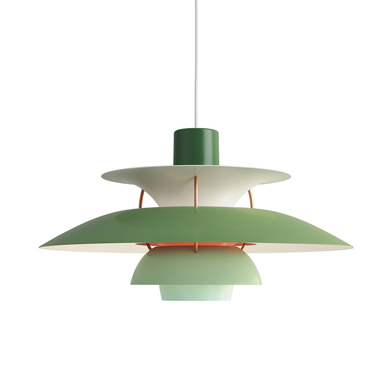 Pendant Light Metal E27 Layered Shade Dining Table Kitchen Island Scandinavian Hanging Ceiling Lamp | Thomler