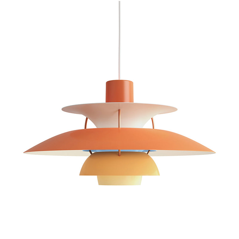 Pendant Light Metal E27 Layered Shade Dining Table Kitchen Island Scandinavian Hanging Ceiling Lamp | Thomler