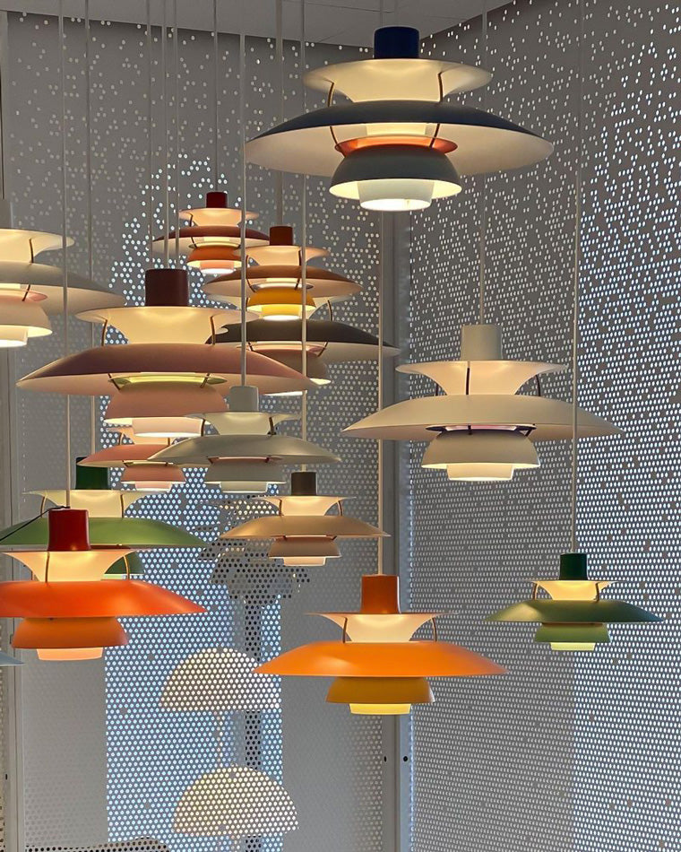 Pendant Light Metal E27 Layered Shade Dining Table Kitchen Island Scandinavian Hanging Ceiling Lamp | Thomler