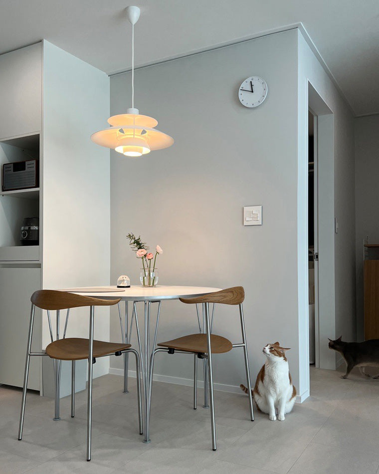 Pendant Light Metal E27 Layered Shade Dining Table Kitchen Island Scandinavian Hanging Ceiling Lamp | Thomler