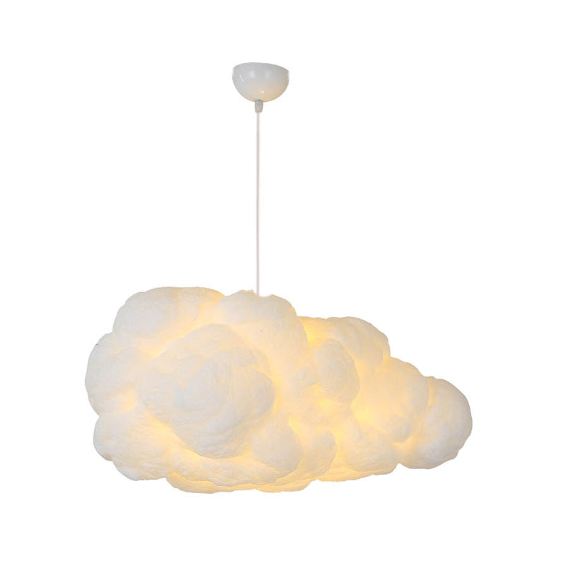Cloud-Inspired Pendant Light – Modern Floating Design for Living Room, Bedroom & Dining | Adjustable Hanging Light Fixture, White Shade | Thomler