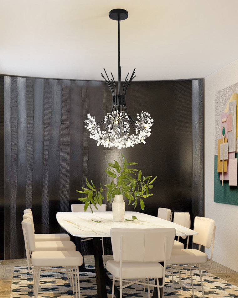 Chandelier Crystal 13 Lights 20.5 in Modern Living Room Dining Room Lighting Fixture | Thomler