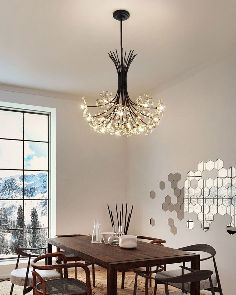 Chandelier Crystal 13 Lights 20.5 in Modern Living Room Dining Room Lighting Fixture | Thomler