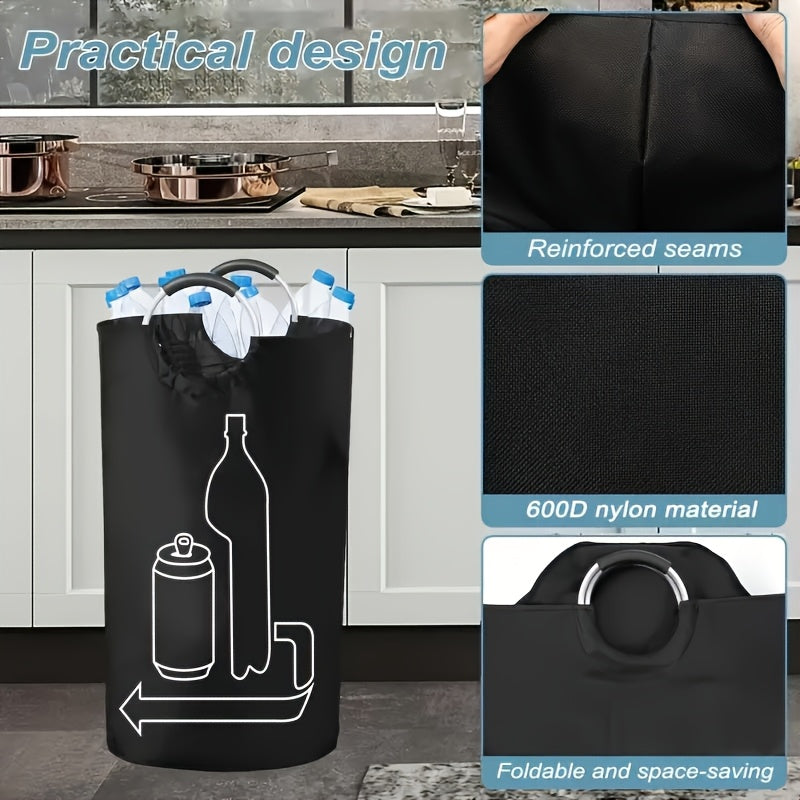30 Gallon Collapsible Laundry Hamper with Hanging Hooks for Clothes Sorting & Storage | Thomler