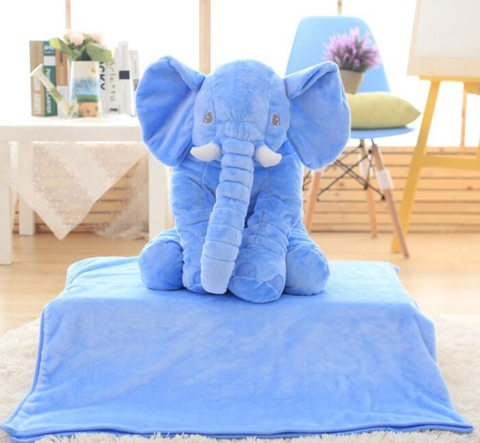 Jumbo Plush Elephant Pillow Toy for Nursery & Baby Photos – Soft Cotton-Filled Cuddle Buddy for Infants & Toddlers | Thomler