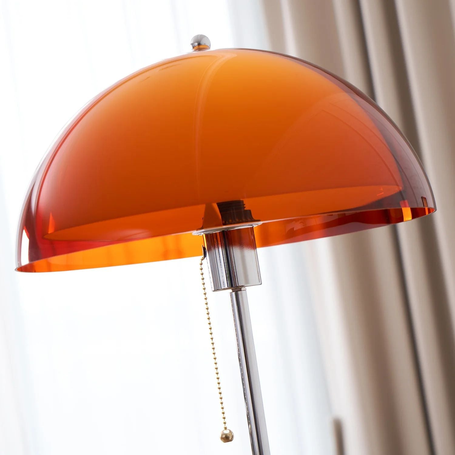 Floor Lamp Wood Metal Amber 160.0 cm Living Room Reading Light Retro Modern Mood Lighting | Thomler