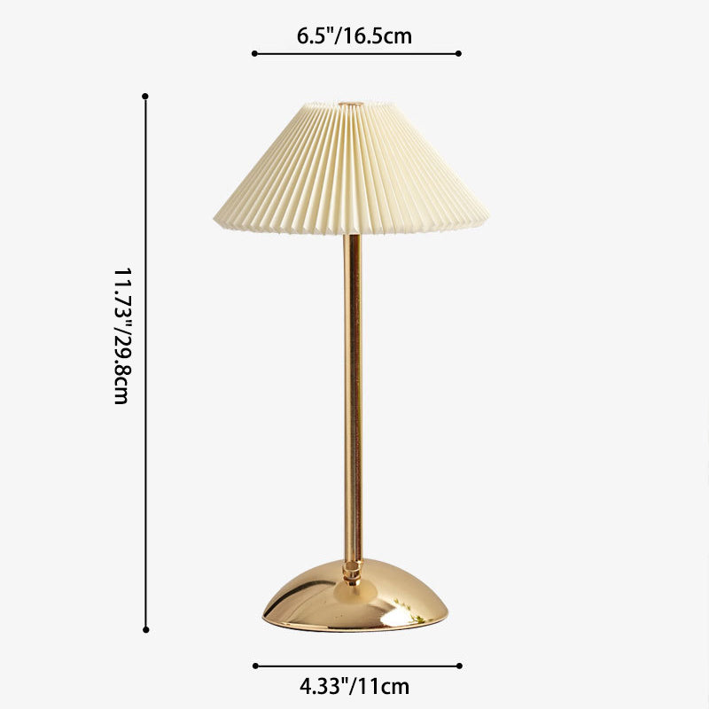 Table Lamp Iron 11.7 in USB Plug-In Scandinavian Style Bedside Living Room Bedroom Study Light | Thomler