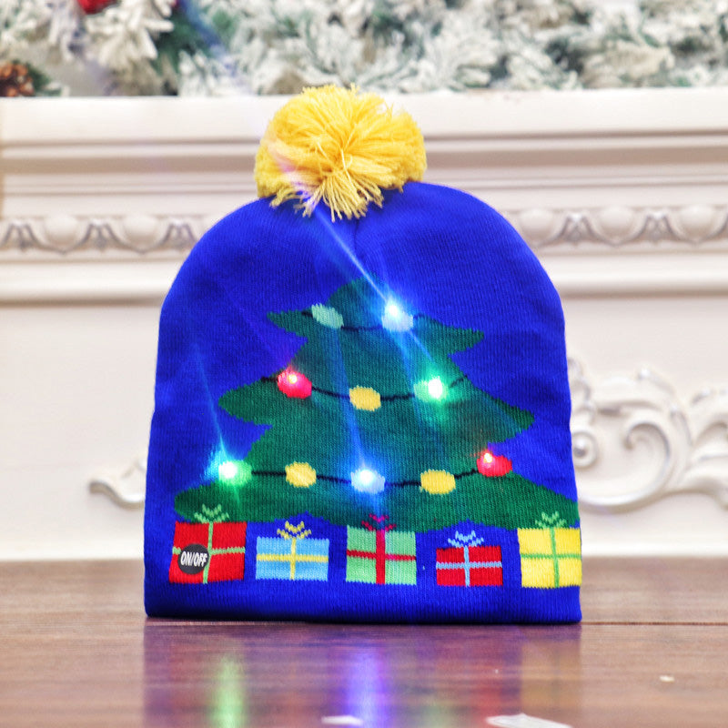 Illuminated Holiday Knit Cap with LED Lights – Festive Winter Beanie for Christmas Parties | Thomler