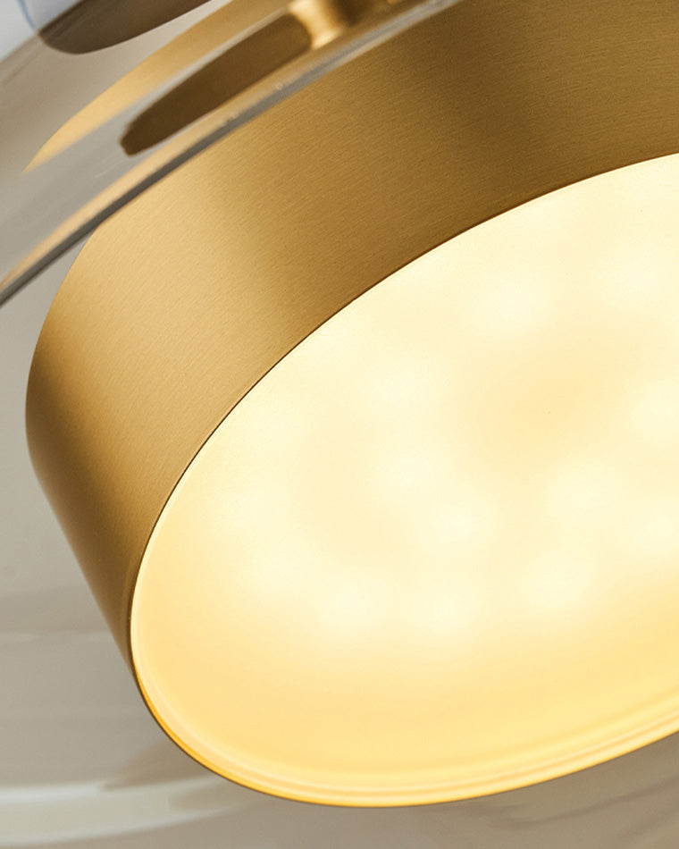 Pendant Light Blown Glass 38.0 cm Smoked Dining Room Kitchen Island Hanging Ceiling Lamp Adjustable Height | Thomler