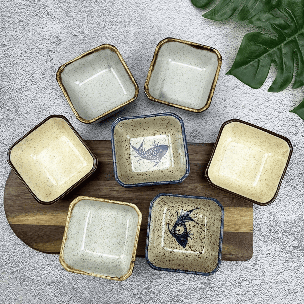 Porcelain Dipping Bowls – 4-Piece Asian-Inspired Condiment Set for Soy Sauce & Seasoning | Thomler