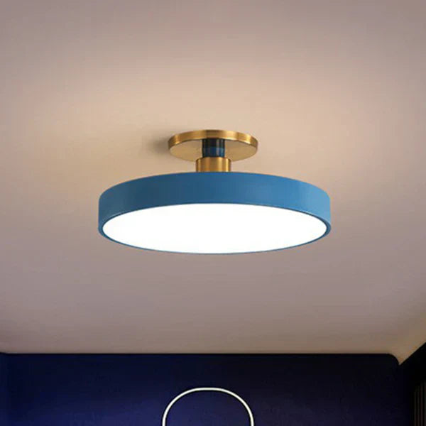 Ceiling Lamp Acrylic LED 60.0 cm Gold Modern Bedroom Living Room Flush Mount Light Scandinavian Lighting | Thomler