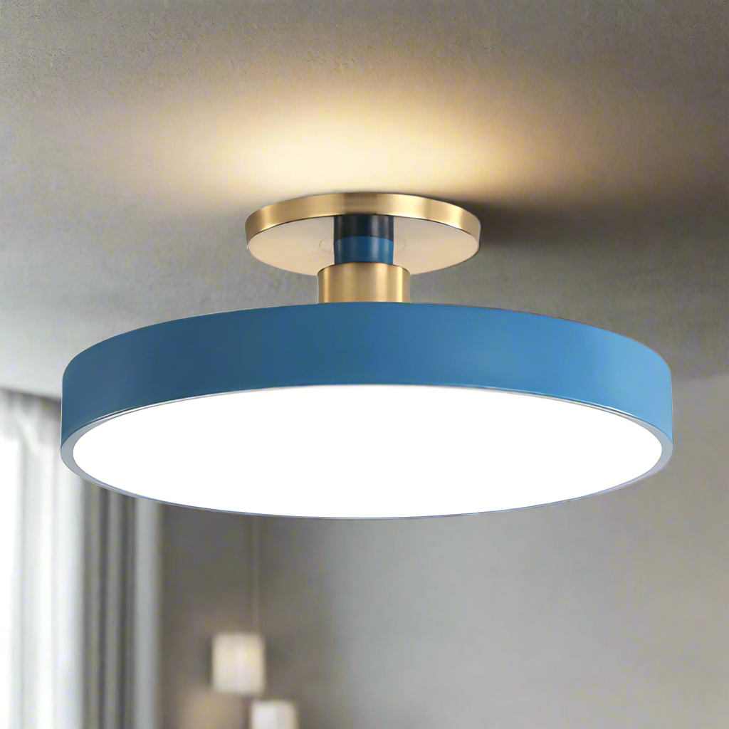 Ceiling Lamp Acrylic LED 60.0 cm Gold Modern Bedroom Living Room Flush Mount Light Scandinavian Lighting | Thomler