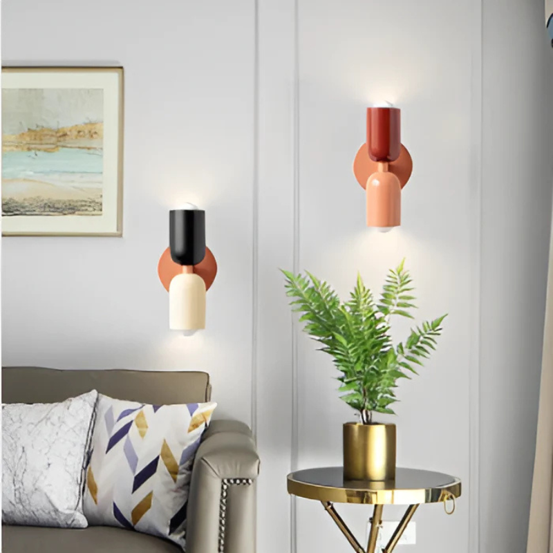 Dual-Head LED Wall Sconce with Adjustable Spotlight Arms for Living Room Bedroom Hallway Modern Home Lighting Fixture 90-260V | Thomler