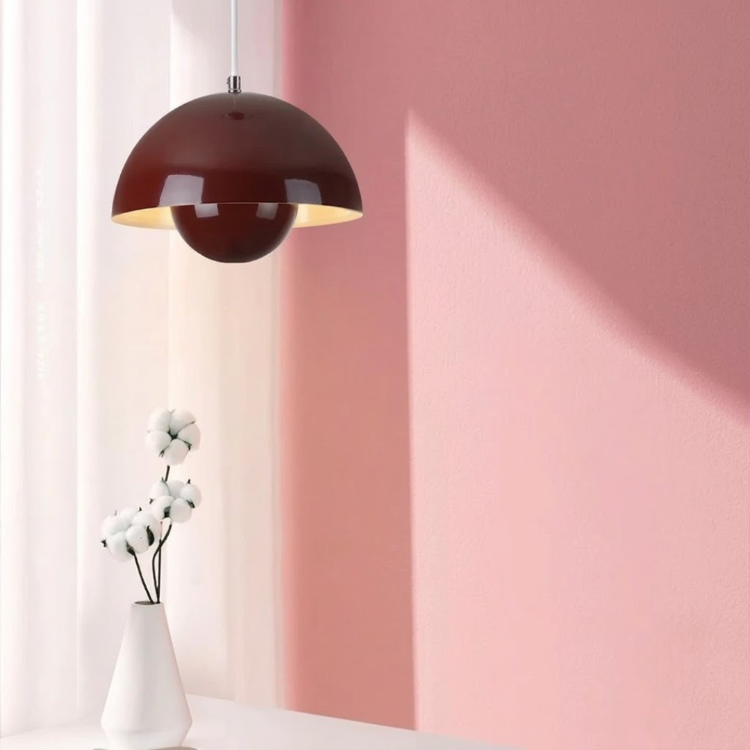 Hanging Planter Light Fixture with Built-In Pot for Indoor Plants & Modern Scandinavian Farmhouse Decor | Thomler