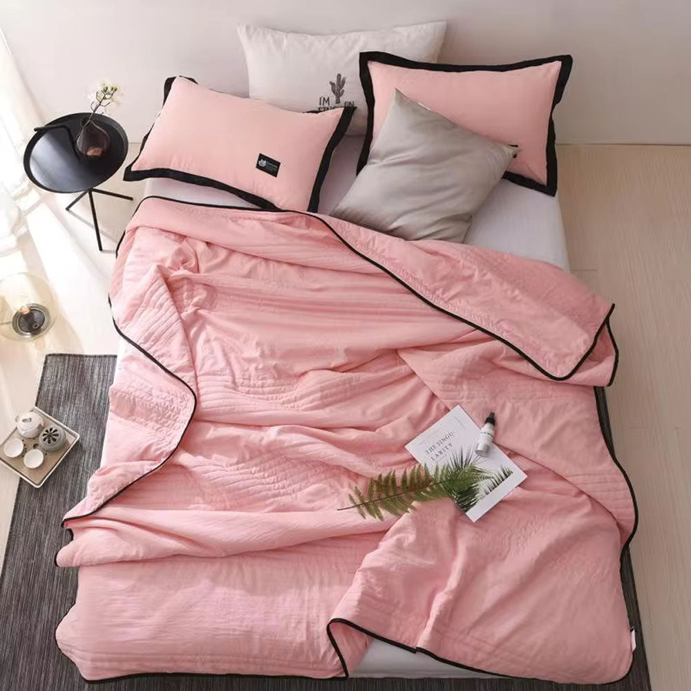 Temperature Regulating Throw Blanket – Lightweight Breathable Cooling Bedding for Hot Sleepers & Night Sweats – Moisture Wicking Soft Fabric | Thomler