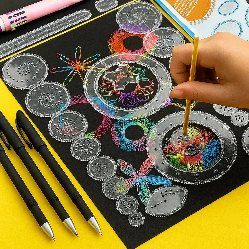 Spirograph Drawing Kit – 22-Piece Geometric Design Tool for Art & Crafts | Thomler