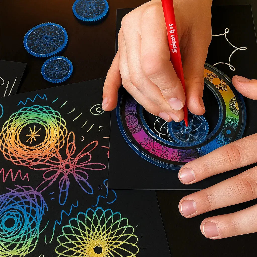 Spirograph Drawing Kit – 22-Piece Geometric Design Tool for Art & Crafts | Thomler