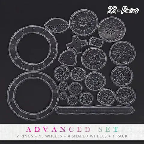 Spirograph Drawing Kit – 22-Piece Geometric Design Tool for Art & Crafts | Thomler