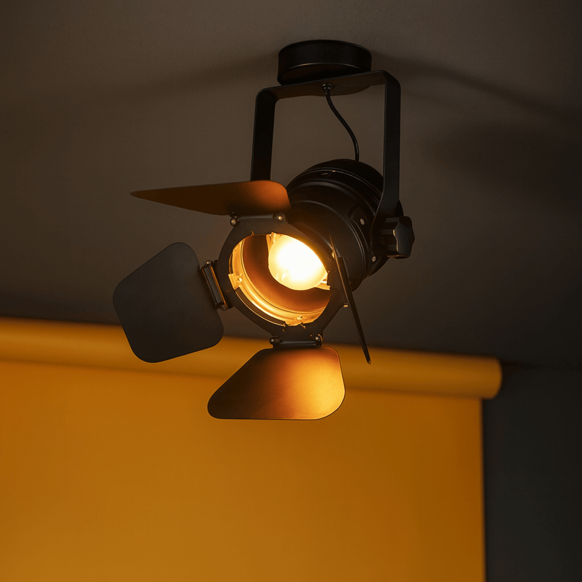 Industrial Barn Door Track Light – Adjustable Ceiling Spotlight with Directional Beam | Thomler