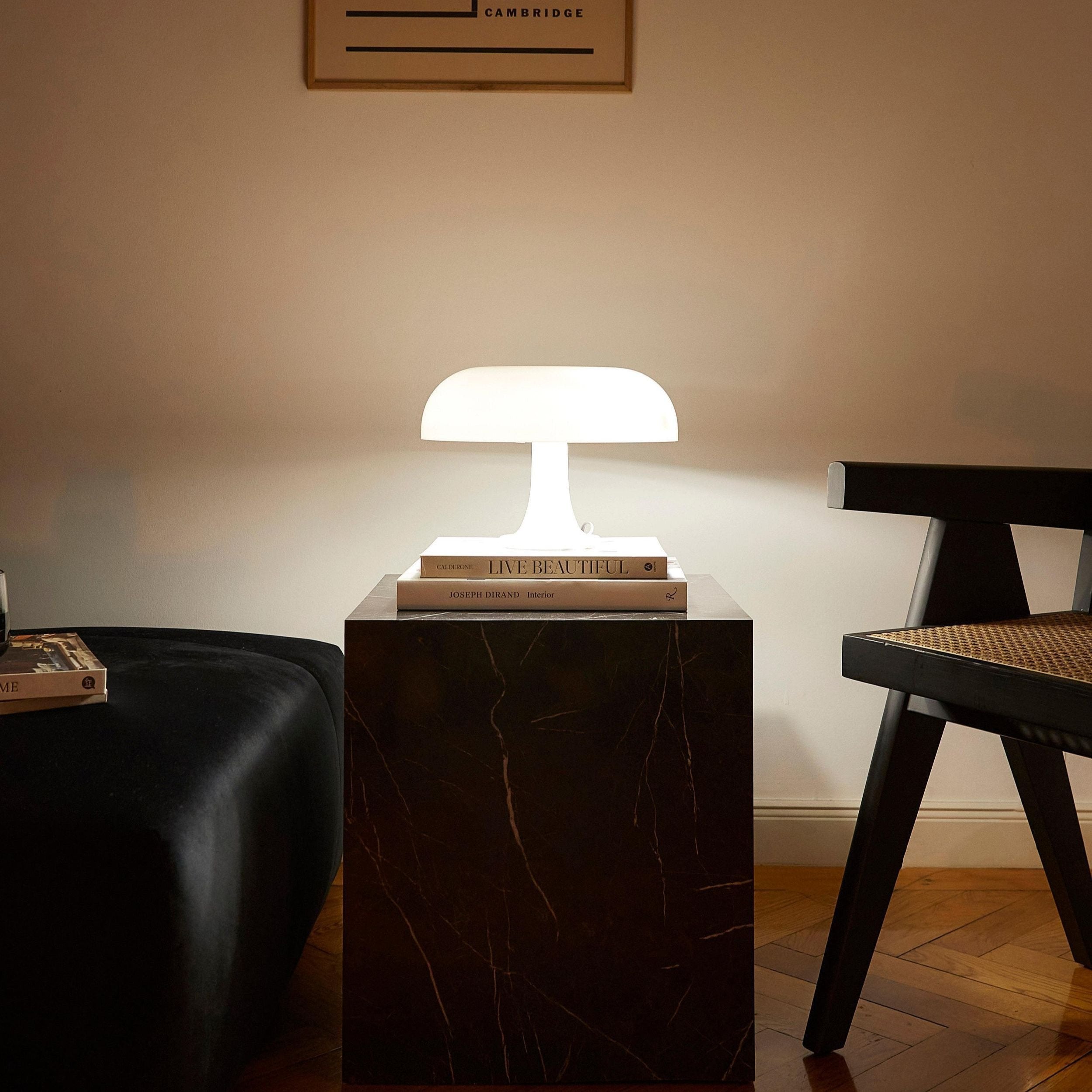 Retro Mushroom Table Lamp with Dimmable LED Warm Light for Bedroom & Living Room Ambiance | Thomler