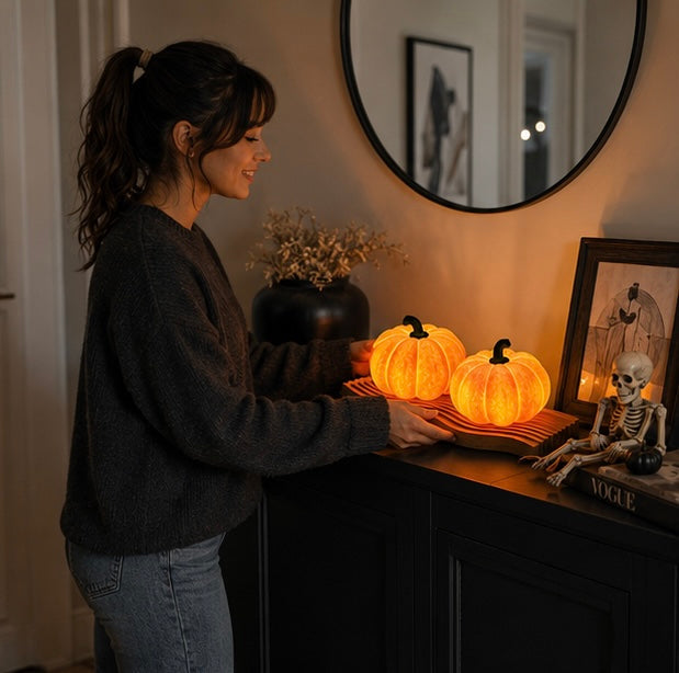 Battery-Powered Jack-o'-Lantern LED Light for Kids' Rooms, Party Décor & Seasonal Home Accents | Thomler