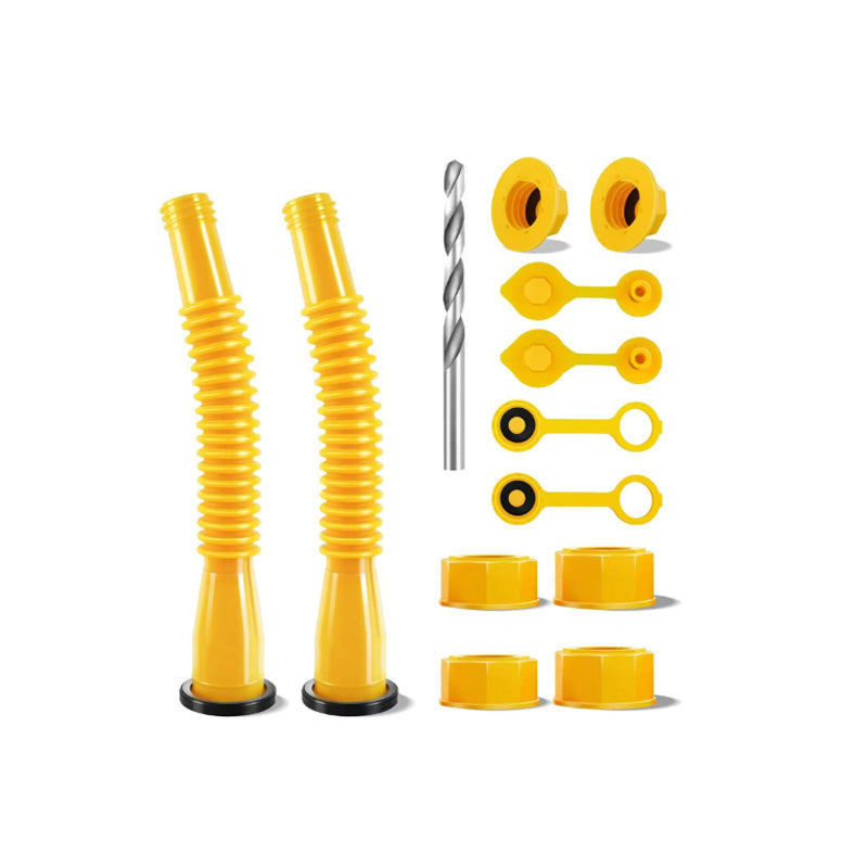 Fuel Container Replacement Spout Kit with Bendable Hose for Gas Cans – Universal Fit Pouring Nozzle Set | Thomler
