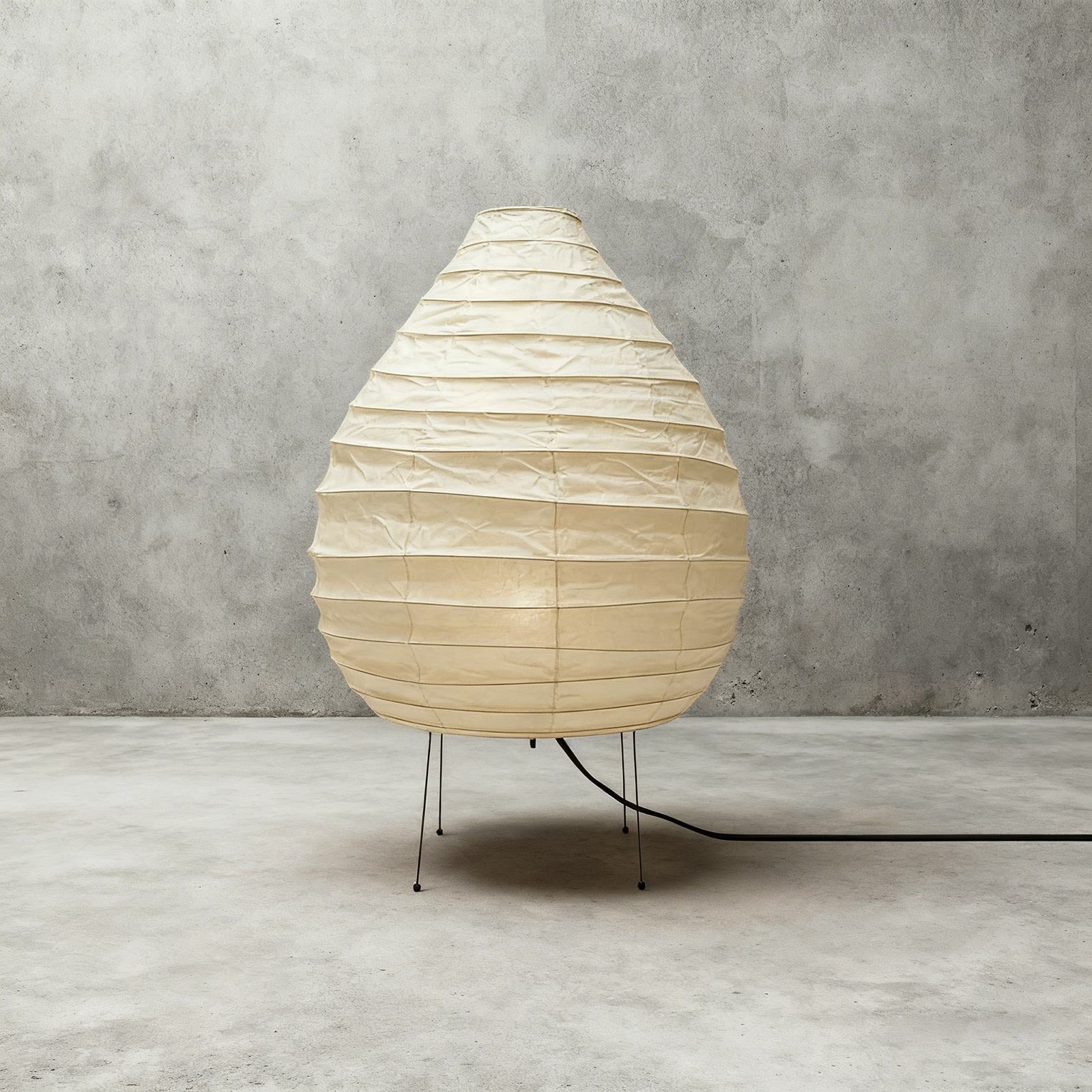 Table Lamp Rice Paper 24.4 in Warm Glow Bedroom Living Room Soft Ambient Lighting Minimalist Japanese Style Accent Light | Thomler