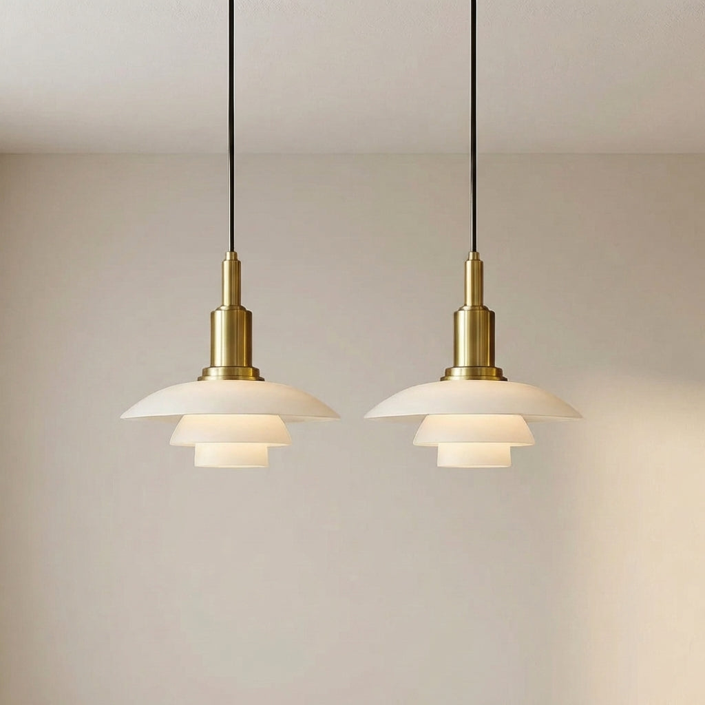 Modern Multi-Head Pendant Light – Adjustable Glass & Metal Ceiling Fixture for Dining Room, Kitchen Island & Living Spaces | Thomler
