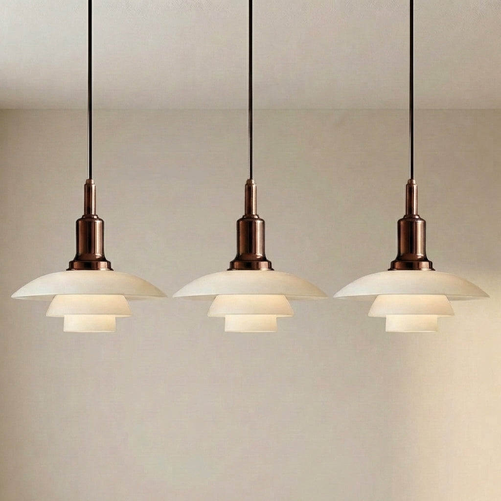 Modern Multi-Head Pendant Light – Adjustable Glass & Metal Ceiling Fixture for Dining Room, Kitchen Island & Living Spaces | Thomler