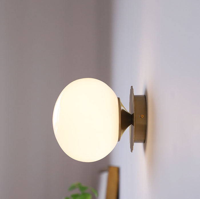 Wall Lamp Iron 7.1 in Modern Pink Beige White Bedside Living Room Bedroom Study LED E26 Light | Thomler